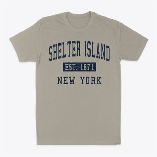 Shelter Island New York Classic Established Classic Dad T-Shirt