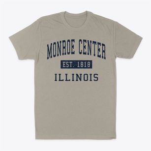 Monroe Center Illinois Classic Established Classic Dad T-Shirt