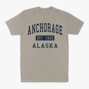 Anchorage Alaska Classic Established Classic Dad T-Shirt