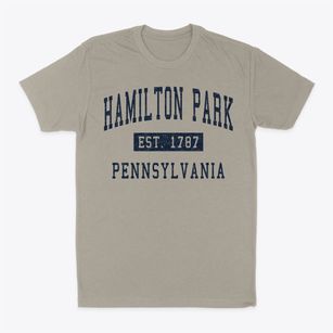 Hamilton Park Pennsylvania Classic Established Classic Dad T-Shirt
