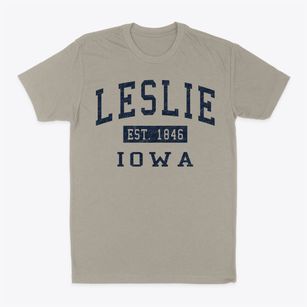 Leslie Iowa Classic Established Classic Dad T-Shirt