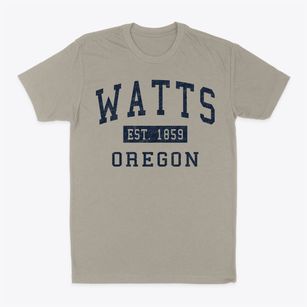 Watts Oregon Classic Established Classic Dad T-Shirt