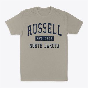 Russell North Dakota Classic Established Classic Dad T-Shirt