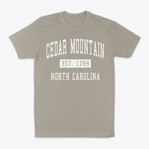 Cedar Mountain North Carolina Classic Established Classic Dad T-Shirt