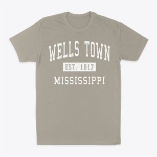 Wells Town Mississippi Classic Established Classic Dad T-Shirt