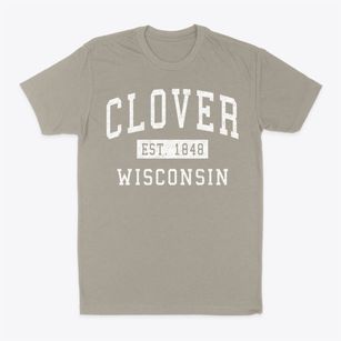 Clover Wisconsin Classic Established Classic Dad T-Shirt