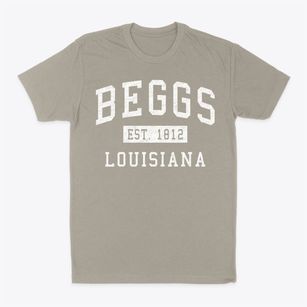 Beggs Louisiana Classic Established Classic Dad T-Shirt