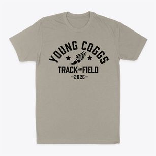 Young Coggs Prep Track and Field Classic Dad T-Shirt