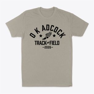 O K Adcock Elementary School Track and Field Classic Dad T-Shirt