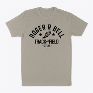Roger R Bell Elementary School Track and Field Classic Dad T-Shirt