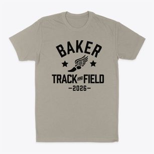 Baker Academy Track and Field Classic Dad T-Shirt