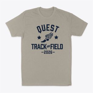 Quest School Track and Field Classic Dad T-Shirt