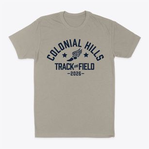 Colonial Hills Elementary School Track and Field Classic Dad T-Shirt