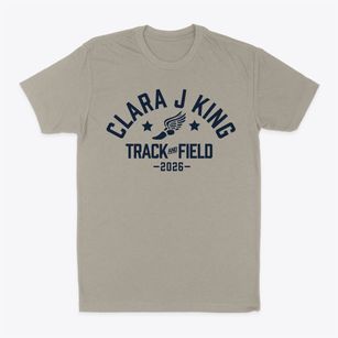 Clara J King Elementary School Track and Field Classic Dad T-Shirt