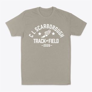 C L Scarborough Middle School Track and Field Classic Dad T-Shirt