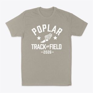 Poplar Elementary School Track and Field Classic Dad T-Shirt