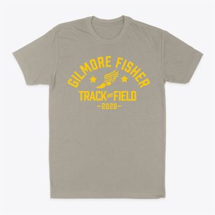 Gilmore Fisher Middle High School Track and Field Classic Dad T-Shirt