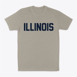  Illinois Block Letter Classic Dad T-Shirt