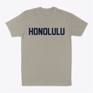 Honolulu Hawaii Classic Block Classic Dad T-Shirt