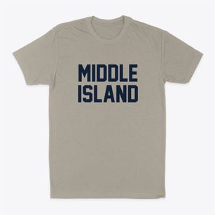 Middle Island New York Classic Block Classic Dad T-Shirt