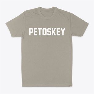 Petoskey Michigan Classic Block Classic Dad T-Shirt