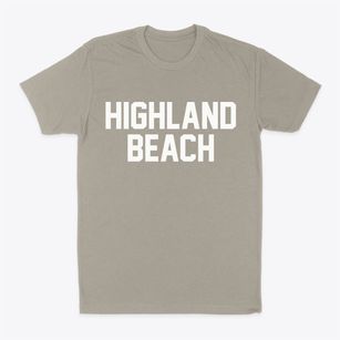Highland Beach Florida Classic Block Classic Dad T-Shirt