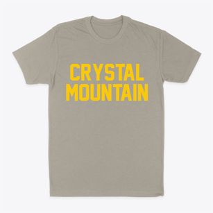 Crystal Mountain Michigan Classic Block Classic Dad T-Shirt
