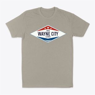 Wayne City Illinois Diamond Star Classic Dad T-Shirt