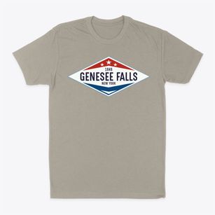 Genesee Falls New York Diamond Star Classic Dad T-Shirt