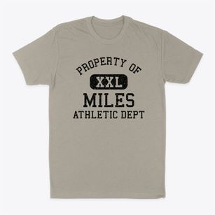 Miles Texas Athletic Dept Classic Dad T-Shirt