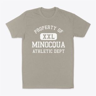 Minocqua Wisconsin Athletic Dept Classic Dad T-Shirt