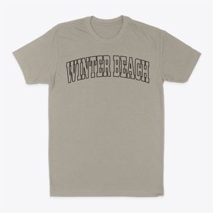 Winter Beach Florida Trendy Block Classic Dad T-Shirt
