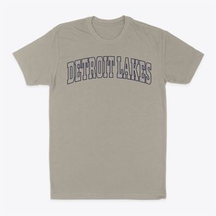 Detroit Lakes Minnesota Trendy Block Classic Dad T-Shirt