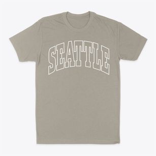 Seattle Washington Trendy Block Classic Dad T-Shirt