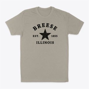 Breese Illinois Star Classic Dad T-Shirt