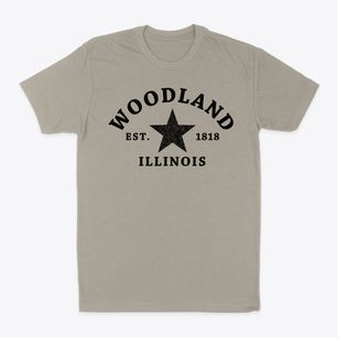 Woodland Illinois Star Classic Dad T-Shirt