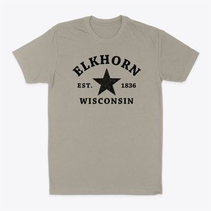 Elkhorn Wisconsin Star Classic Dad T-Shirt