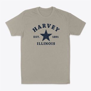 Harvey Illinois Star Classic Dad T-Shirt
