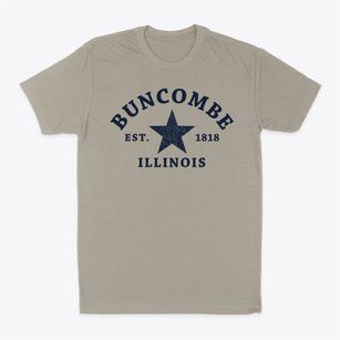 Buncombe Illinois Star Classic Dad T-Shirt