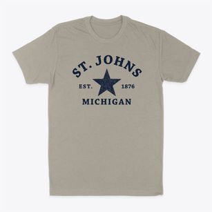 St. Johns Michigan Star Classic Dad T-Shirt