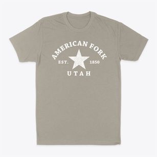 American Fork Utah Star Classic Dad T-Shirt