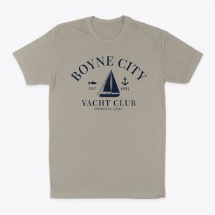 Boyne City Michigan Yacht Club Classic Dad T-Shirt