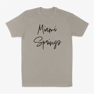 Miami Springs Florida Freestyle Classic Dad T-Shirt