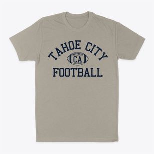 Tahoe City California Football Classic Dad T-Shirt