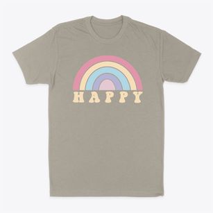   Happy Rainbow Classic Dad T-Shirt