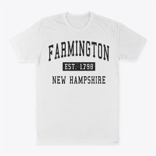Farmington New Hampshire Classic Established Classic Dad T-Shirt