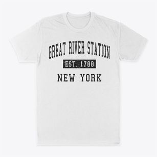 Great River Station New York Classic Established Classic Dad T-Shirt