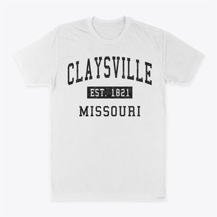 Claysville Missouri Classic Established Classic Dad T-Shirt