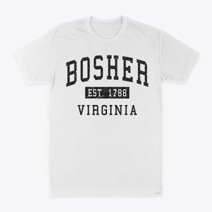 Bosher Virginia Classic Established Classic Dad T-Shirt