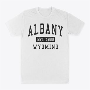 Albany Wyoming Classic Established Classic Dad T-Shirt